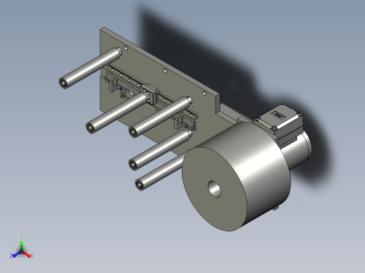 卷料器装配--正等轴测缩略图