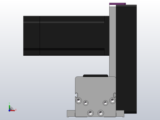 DMB62-RUCR同步带模组直线模组（电机右上折）[DMB62-L66S300-DT400-C2U-RUCR]前视缩略图