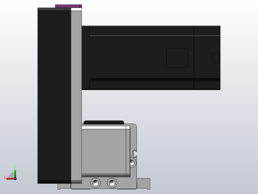 DMB62-RUCR同步带模组直线模组（电机右上折）[DMB62-L66S300-DT400-C2U-RUCR]后视缩略图