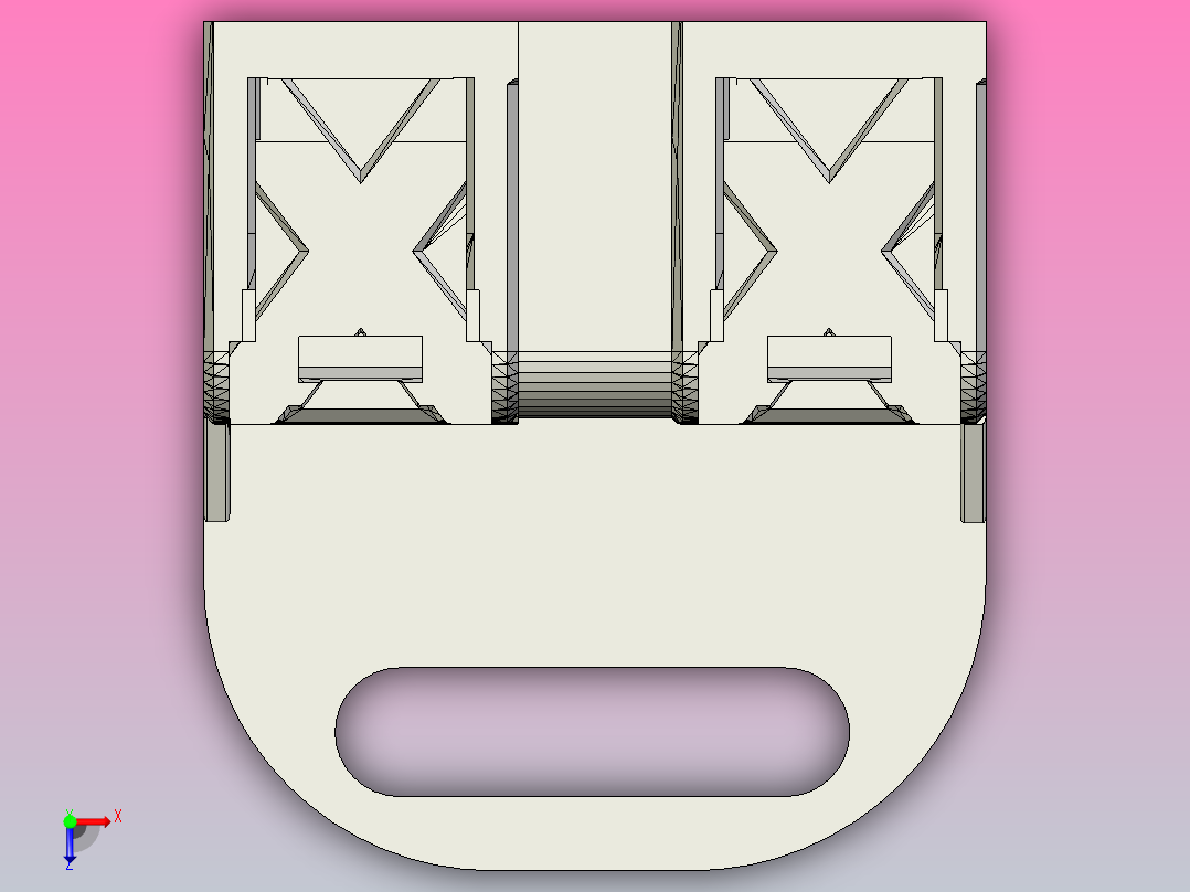 电池支架俯视图