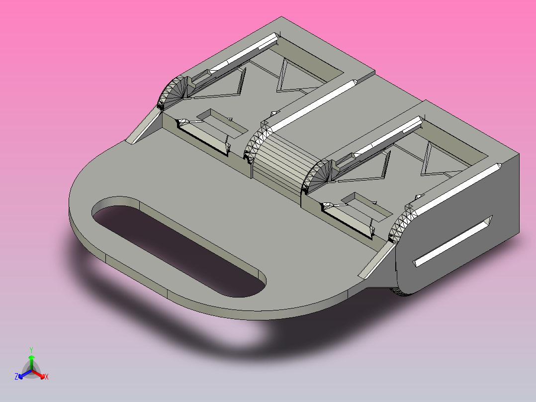 电池支架正等轴测图