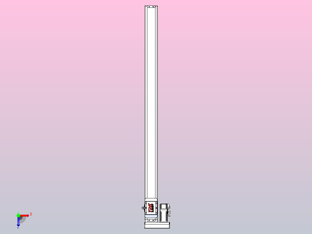滚珠丝杠直线轴带导轨全封闭TPA-HCR-65S-1610C-L950-MR-C-P10-N3俯视图