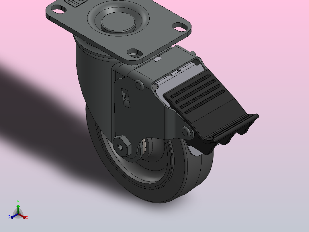 TCH-511-6474854脚轮主视图