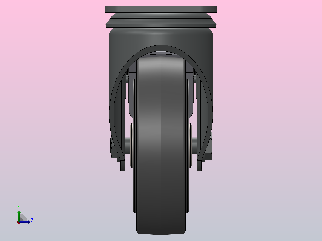 TCH-511-6474854脚轮左视图