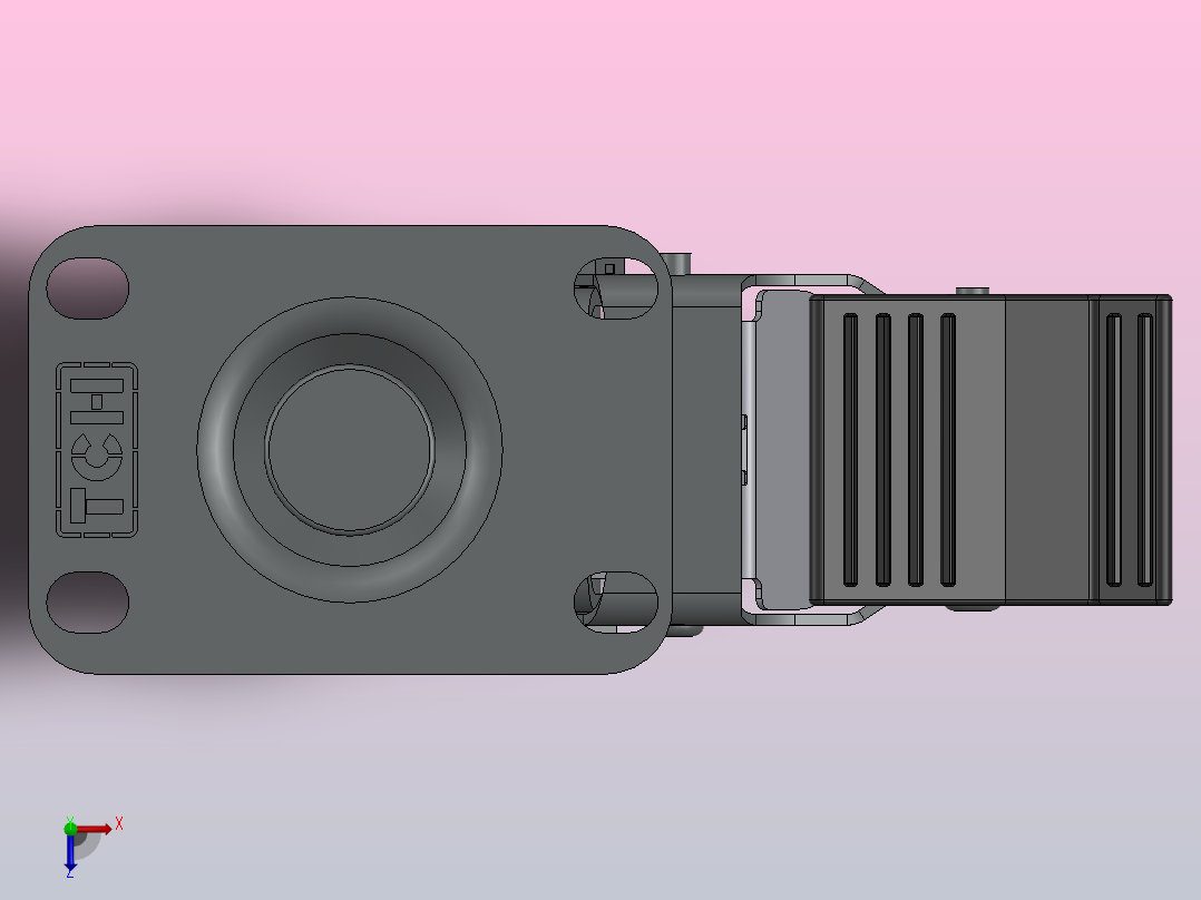 TCH-511-6474854脚轮俯视图