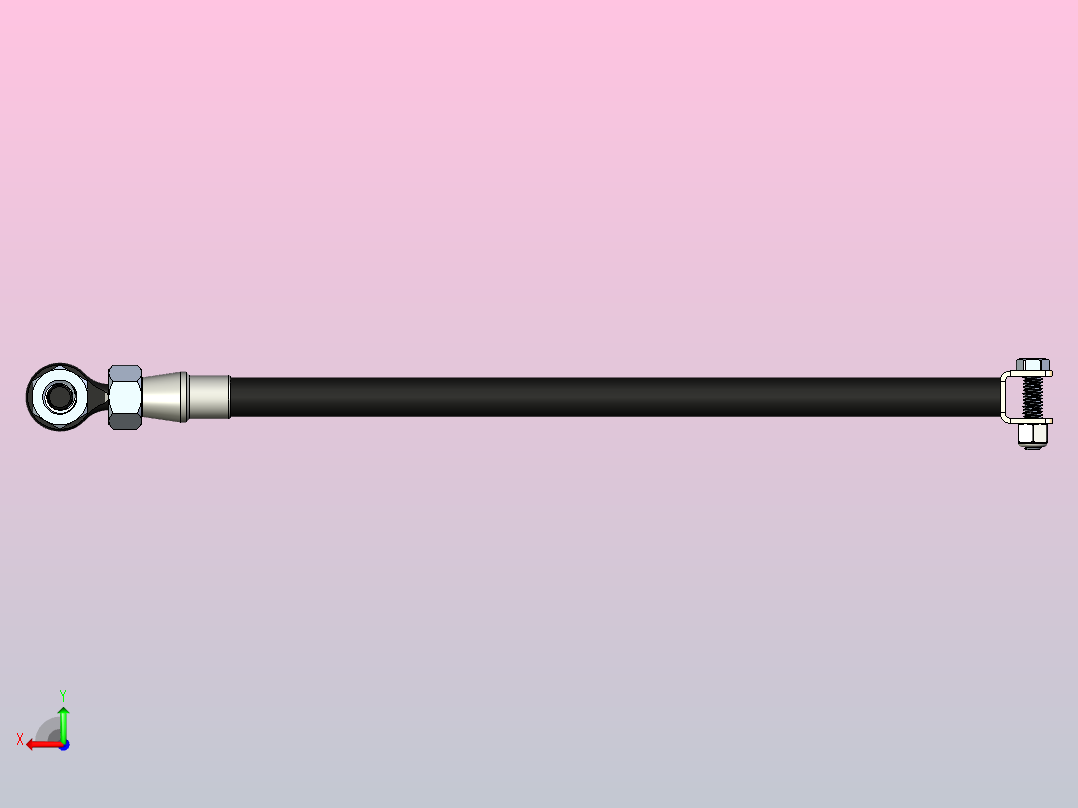 转向拉杆后视图