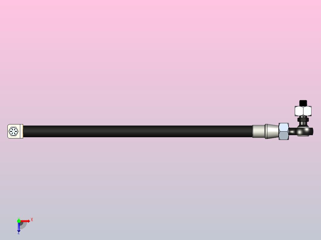 转向拉杆俯视图