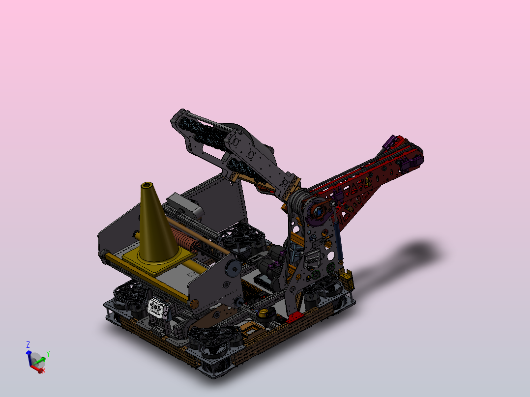 FRC机械臂虚拟四杆主视图