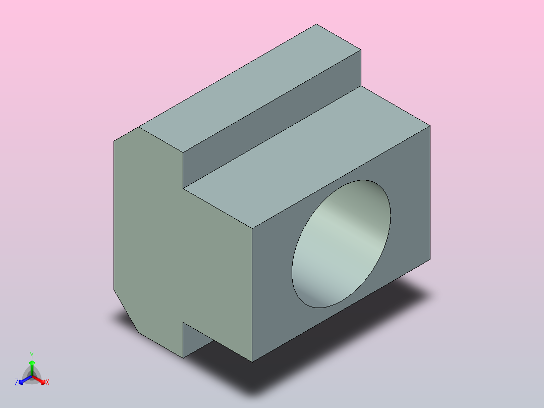 DIN 508, T-Slot Nut M10t槽螺母正等轴测图