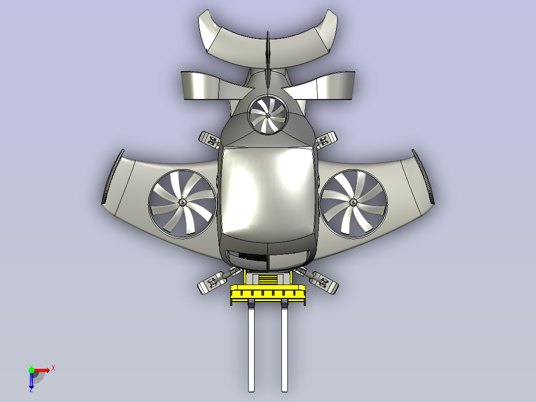 航空叉车  STEP俯视图