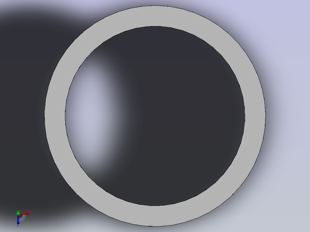 可调节的圆形孔俯视图