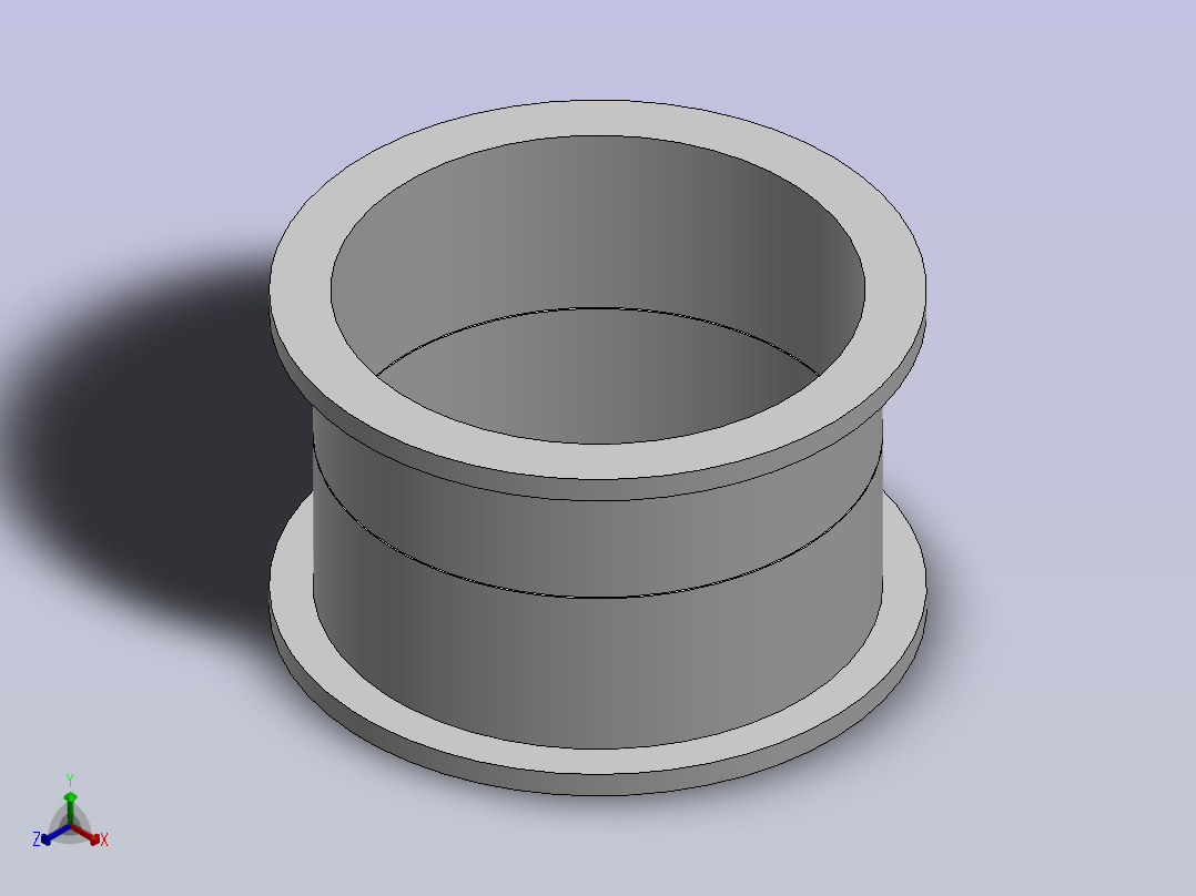 可调节的圆形孔正等轴测图