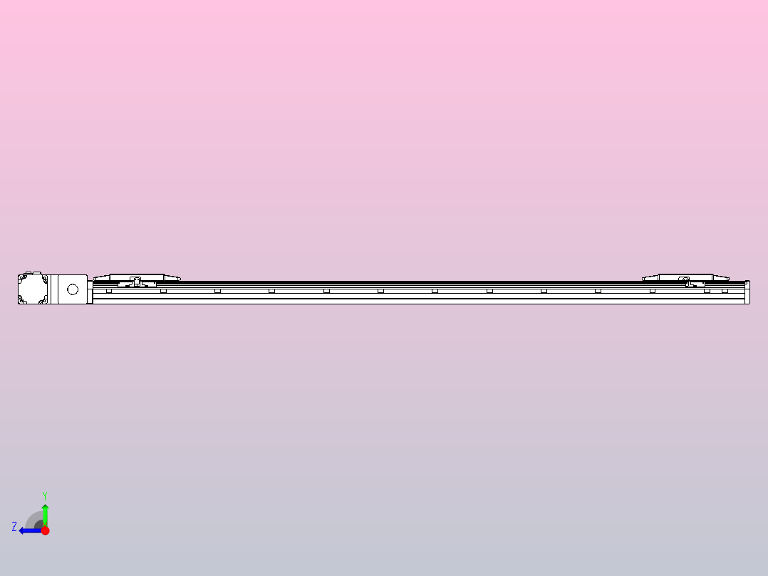皮带直线轴双滑块型TPA-GCBS-150-P80-L625-QL-M75-N3右视图