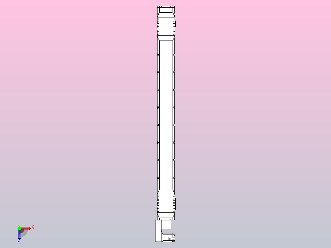 皮带直线轴双滑块型TPA-GCBS-150-P80-L625-QL-M75-N3俯视图