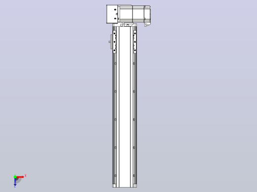 皮带直线轴半封闭可选导轨TPA-HNB-85D-90-L400-RU-C-P20-N3俯视缩略图