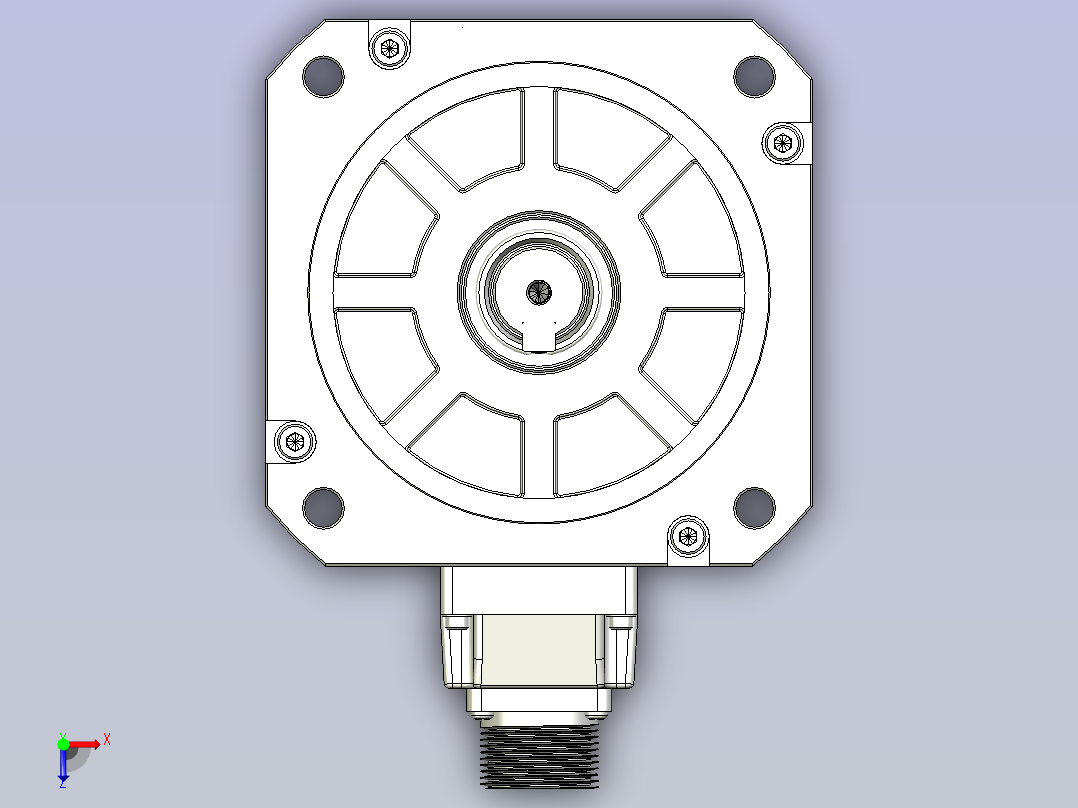 禾川电机 X3MM150A-B2LN俯视图