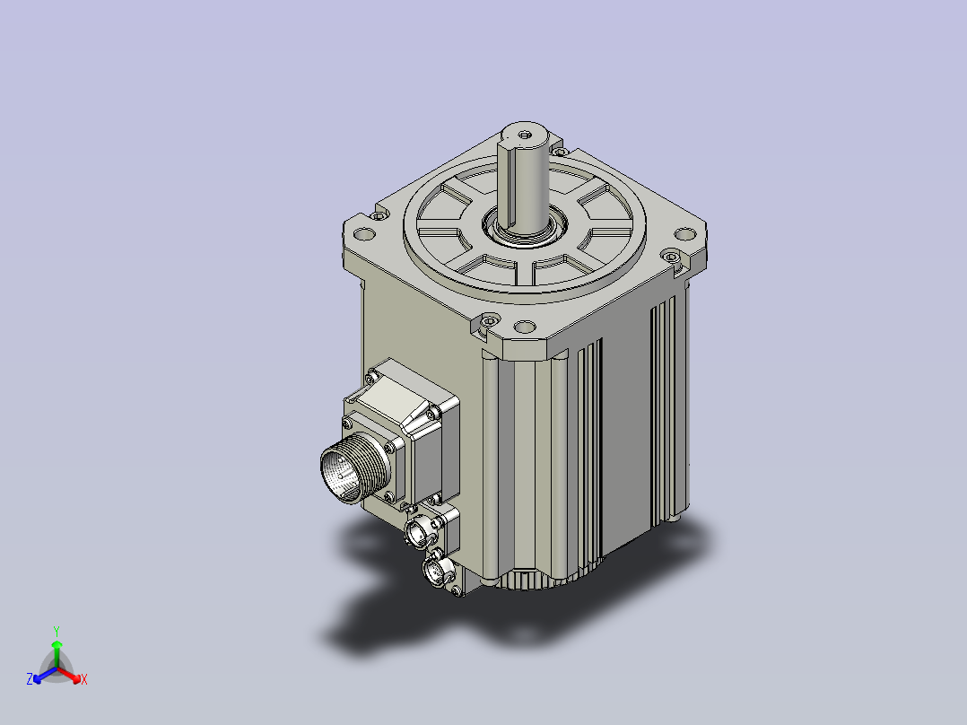 禾川电机 X3MM150A-B2LN正等轴测图