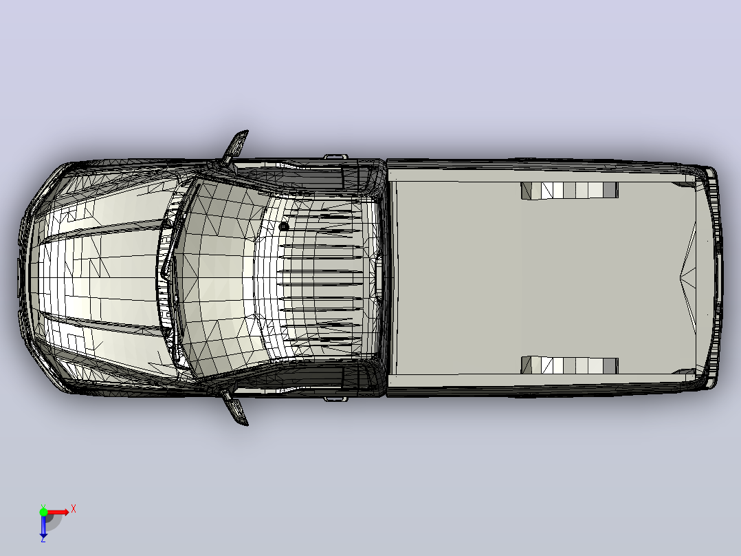 福特F-150 LES CFD模拟俯视图