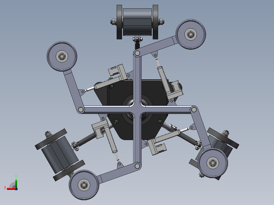 管道机器人设计sw+cad+计算说明书后视图