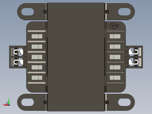 NDK2-100 380V-220V控制变压器三维模型202407后视缩略图