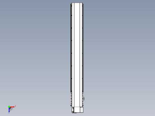 皮带直线轴半封闭可选导轨TPA-HNB-202D-140-L1300-RP-C-P75-N3俯视缩略图