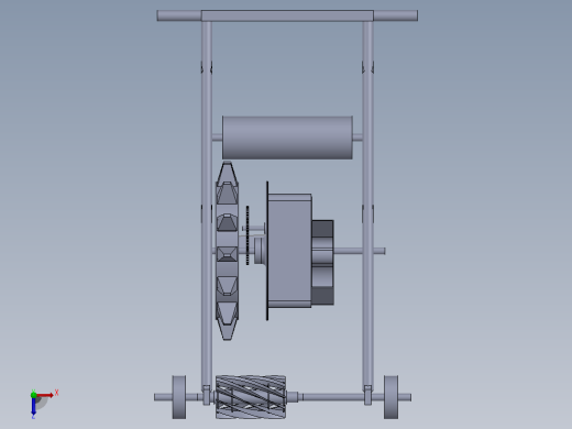 便携式SGYM种子播种机结构3D图纸+Solidworks设计俯视缩略图