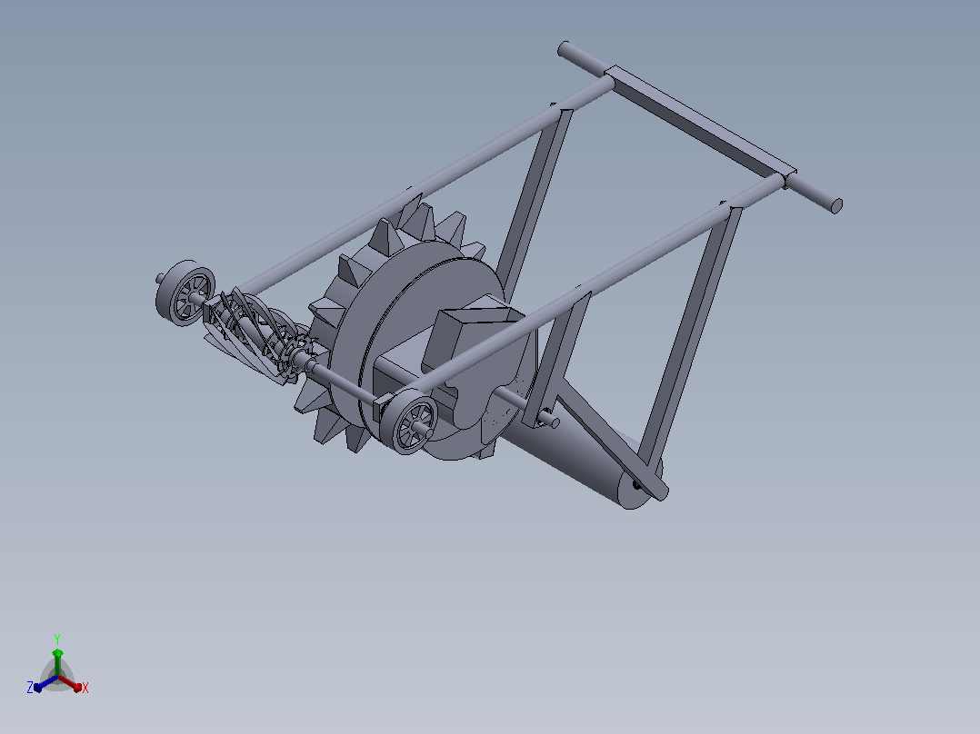 便携式SGYM种子播种机结构3D图纸+Solidworks设计正等轴测图