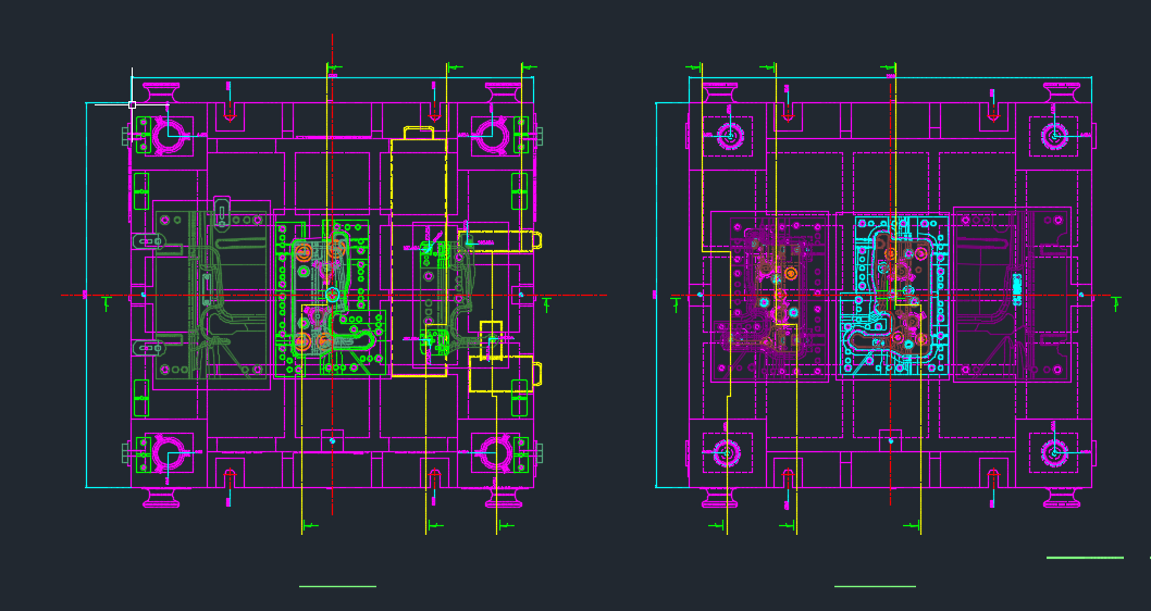 宝马隔热板的工法及模具图