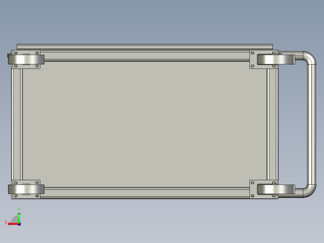 倒挡惰轮总成小车装配体后视图