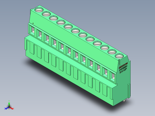 DEGSON DG500 系列 5.05.087.62mm 接线端子-DG500H-5.0-12P-14-00AH