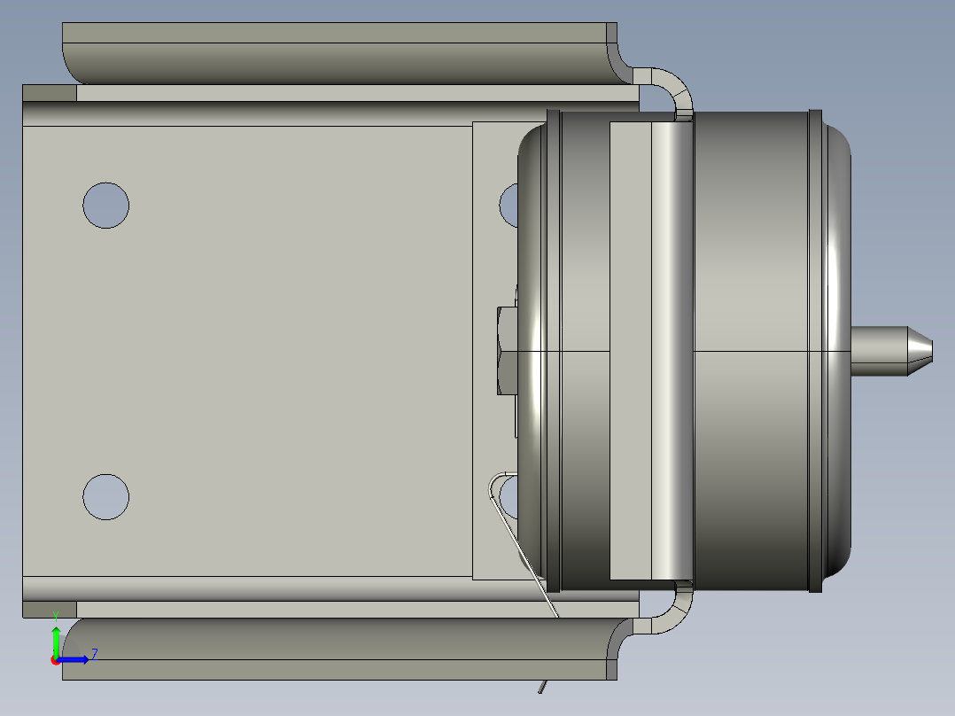 支撑减震(2)左视图