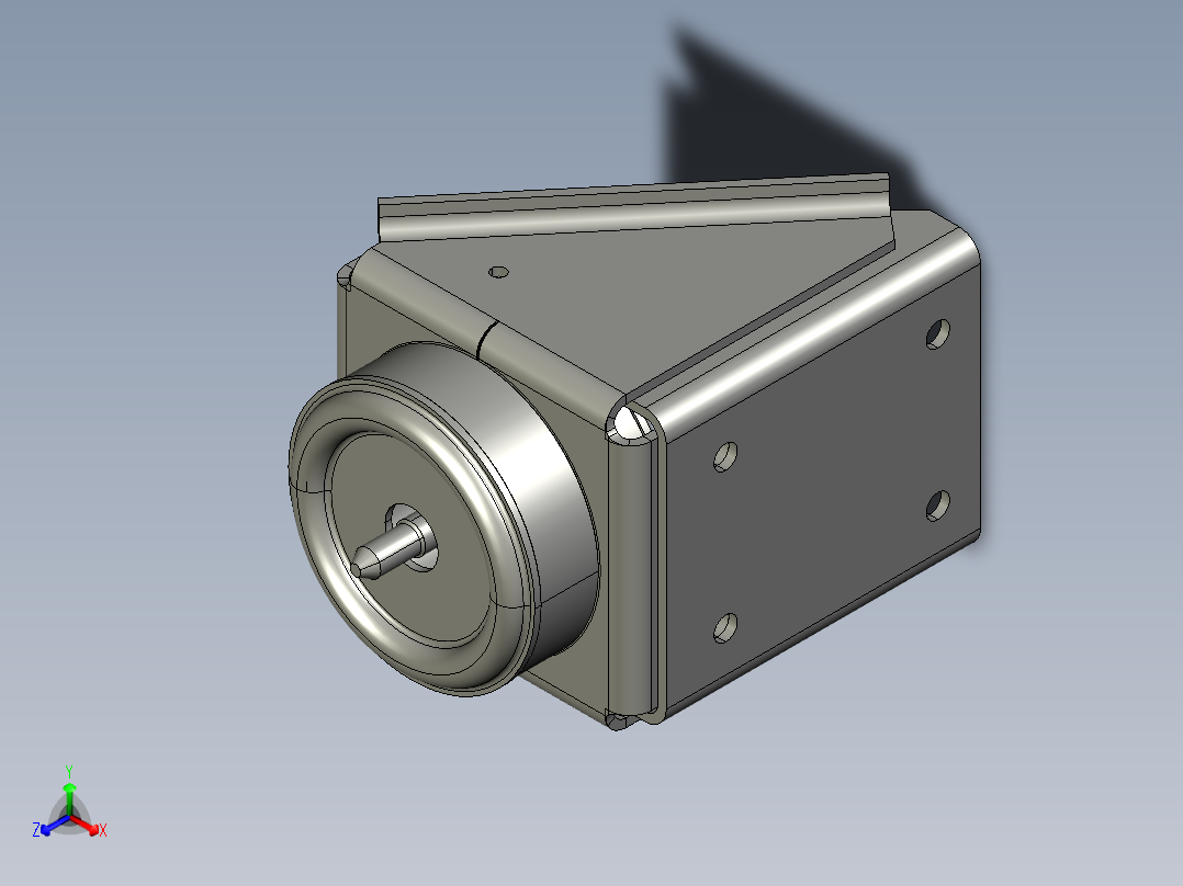 支撑减震(2)正等轴测图