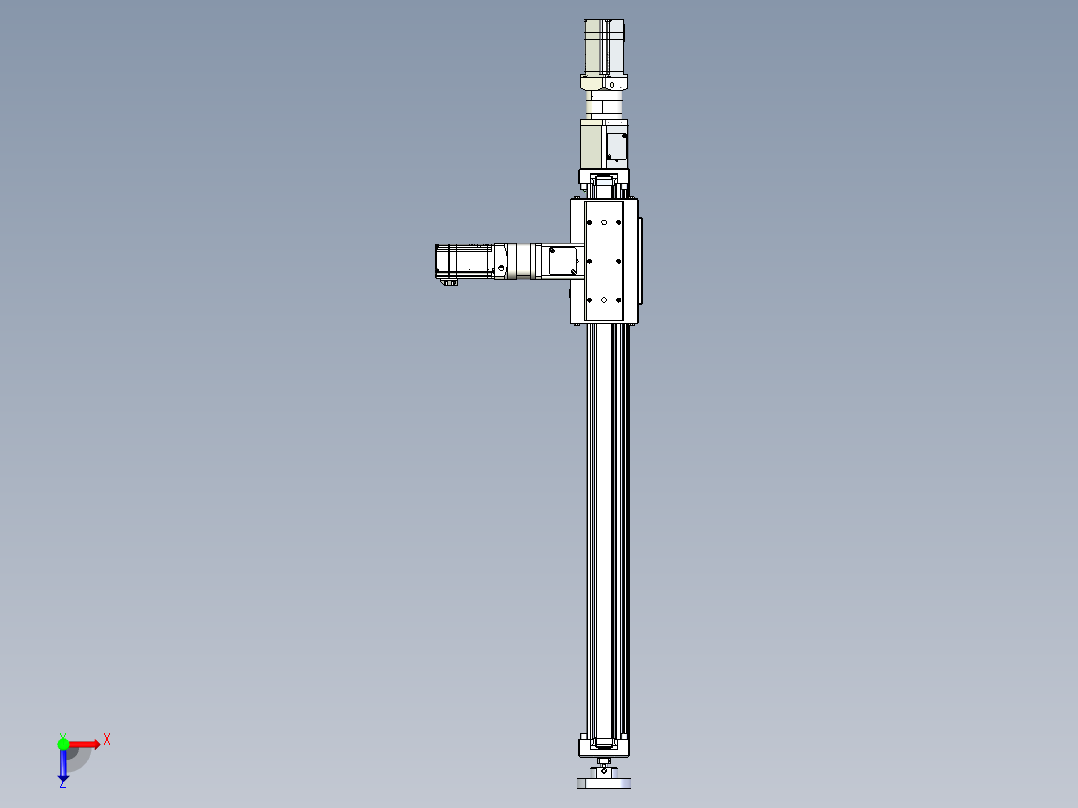威洛博直线电机模组EB6ZR-L140-S660-LZ575K-Z575K-MS3俯视图