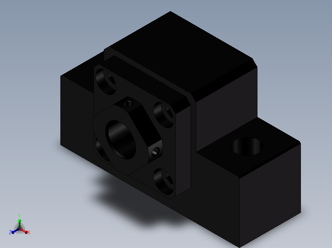 丝杆固定侧LEB21-12主视图