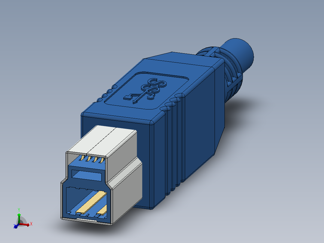 USB 3.0型电缆插头