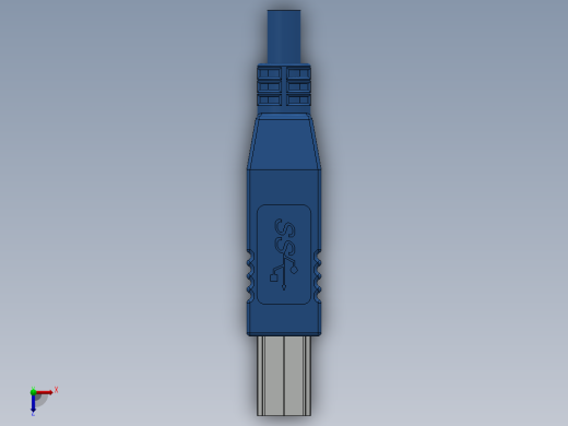 USB 3.0型电缆插头俯视缩略图
