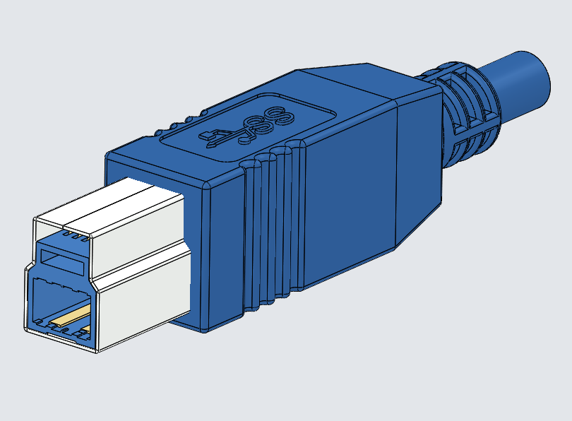 USB 3.0型电缆插头
