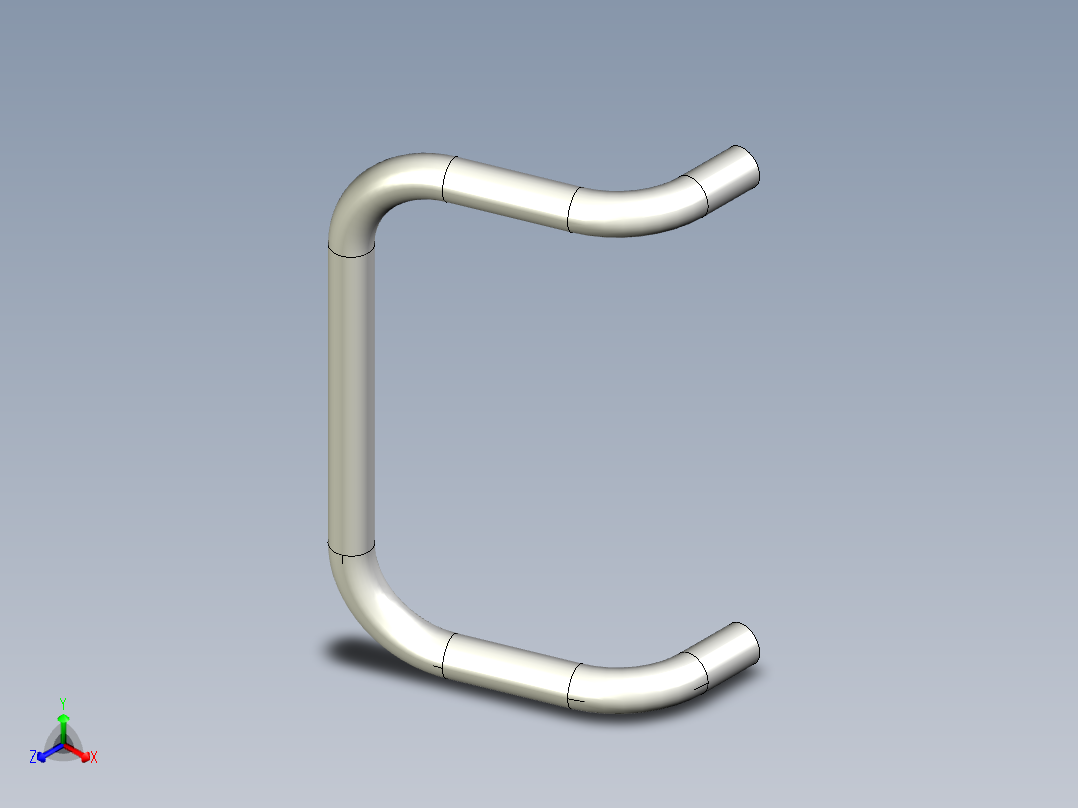 控制箱取手KG-3D多系列多零件图纸模型主视图