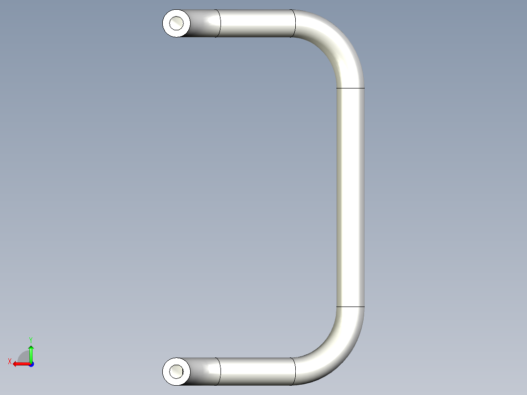 控制箱取手KG-3D多系列多零件图纸模型后视图