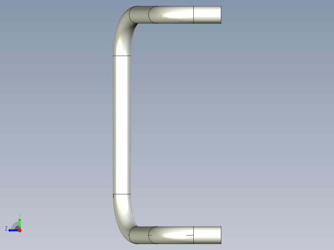 控制箱取手KG-3D多系列多零件图纸模型右视图