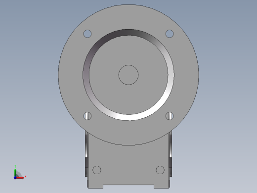075蜗轮减速机（纳源）NMRV-075-7.5-VS-AS2-90B5-2.2kw(ABB)-V6-Idea.a前视缩略图