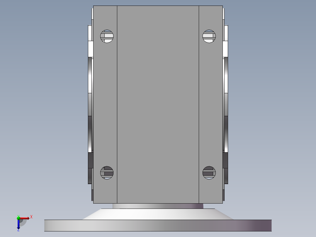 075蜗轮减速机（纳源）NMRV-075-7.5-VS-AS2-90B5-2.2kw(ABB)-V6-Idea.a俯视图