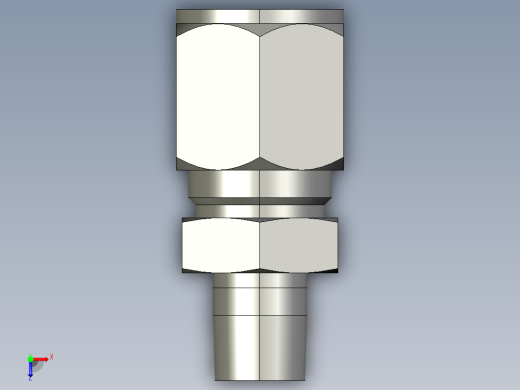 卡套式工业通用硬管接头8-4_fbu-s俯视缩略图