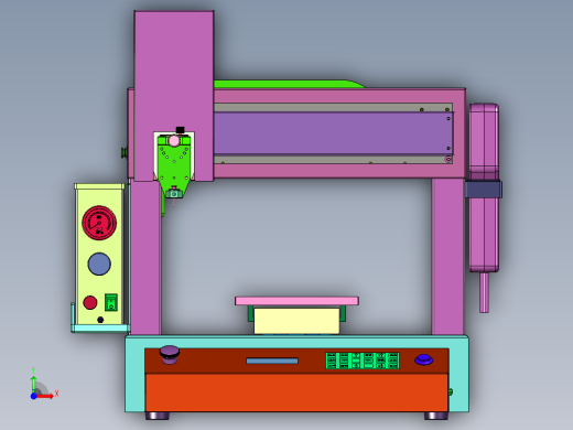 针筒胶锡膏涂胶机前视缩略图