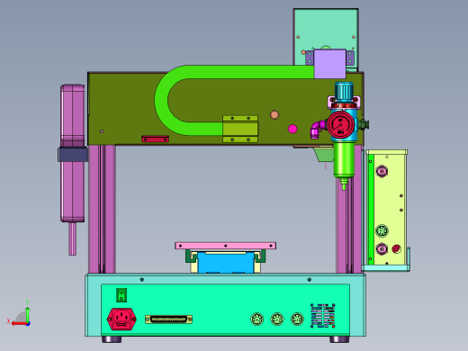 针筒胶锡膏涂胶机后视缩略图