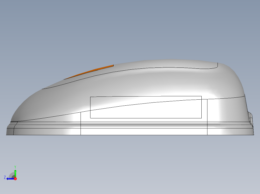 75---自行车行李包盖生产模型SW2014三维图纸模型设计图纸右视图