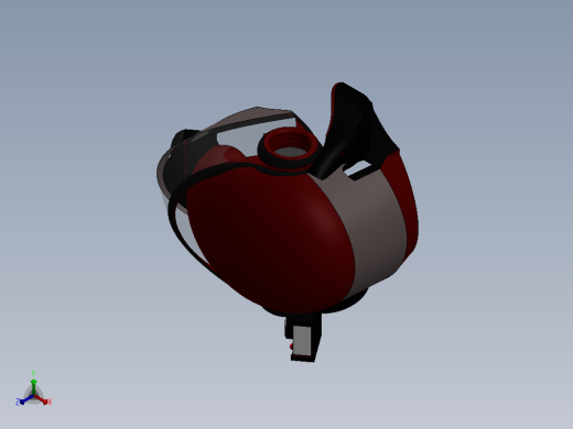 摩托车头盔casco-moto-motorbike-helmet-SolidWorks2016正等轴测缩略图