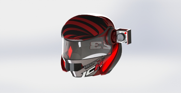 摩托车头盔casco-moto-motorbike-helmet-SolidWorks2016