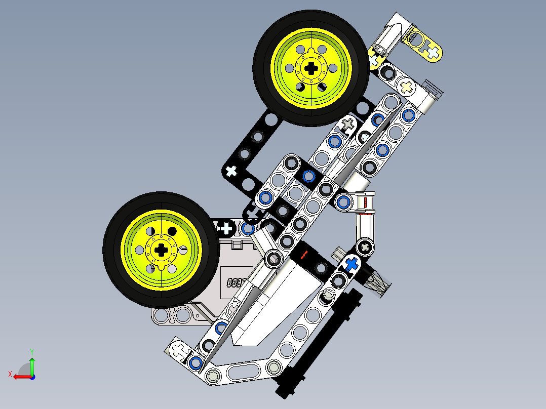 lego-technic-42047-police-interceptor.1-乐高玩具赛车后视图