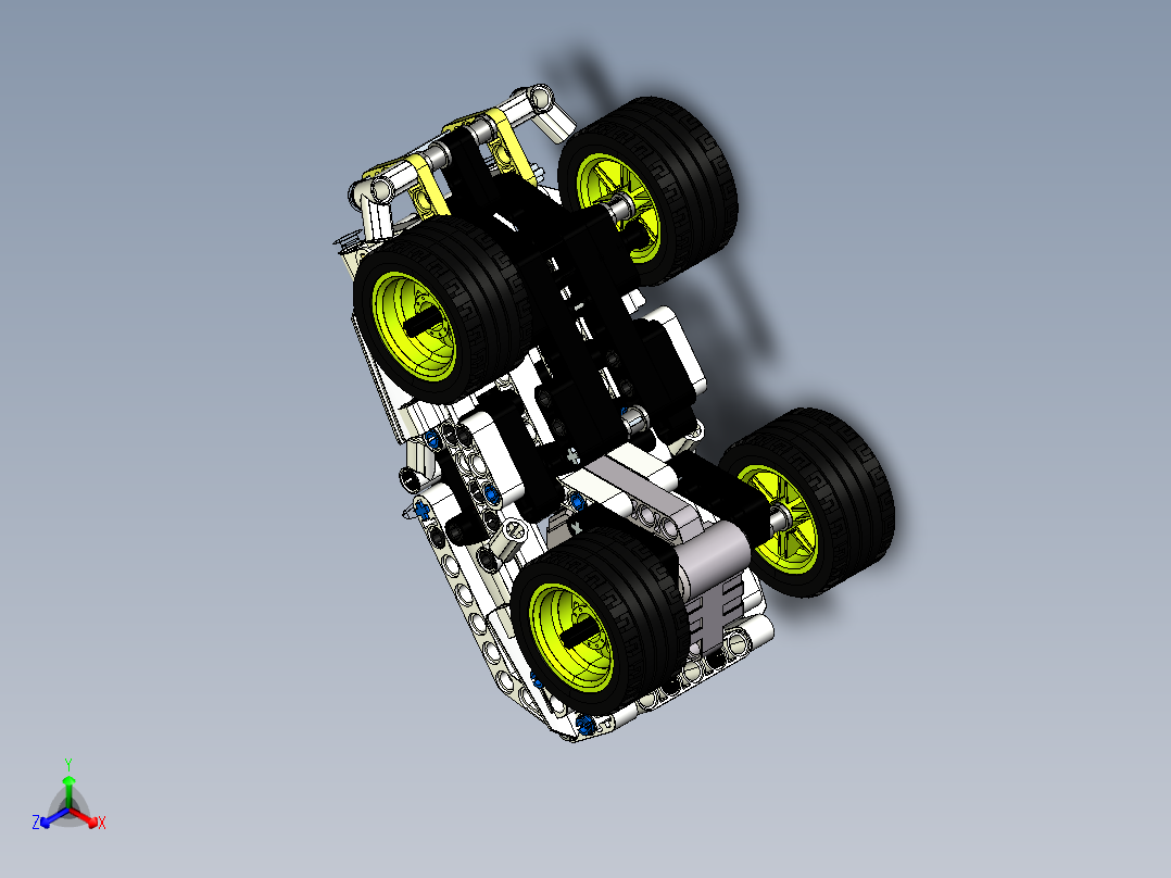 lego-technic-42047-police-interceptor.1-乐高玩具赛车正等轴测图